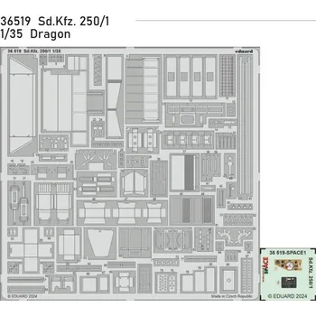 Plastikový model Eduard 1/35 Sd.Kfz. 250/1 (DRAGON)