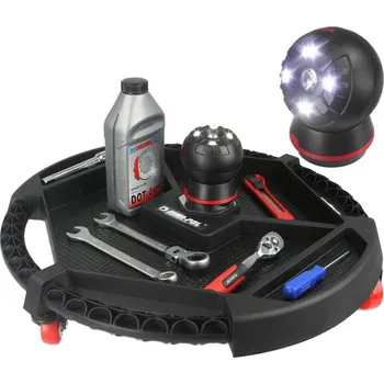 Pojízdná dílenská přihrádka na nářadí, s LED svítilnou