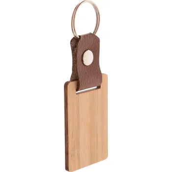 Blopp přívěšek na klíče, obdélník - přírodní - AP718640-A