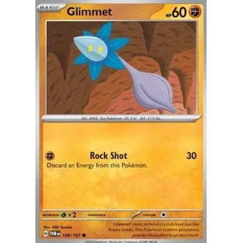 Sběratelská karetní hra Pokémon TWM 108/167 Glimmet - Twilight Masquerade Stav: Near Mint, Verze: NORMAL