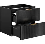 Comad Adel Black skříňka 60x46x57 cm pod umyvadlo závěsná černá ADEL BLACK 82-60-B-2S