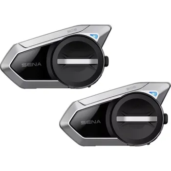 Interkom na motorku Komunikační zařízení / headset pro motorkáře SENA 50S dosah 2 km, balení dvou jednotek (bluetooth handsfree headsetu pro jízdu na motocyklu)