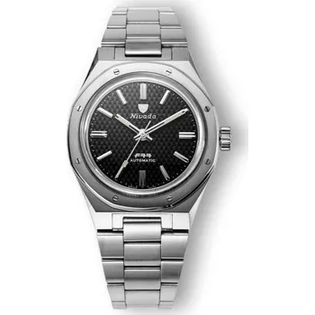 Hodinky Nivada Grenchen F77 Black 68000A77 + 5 let záruka a dárek ZDARMA