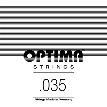 Struna pro kytaru a smyčcový nástroj Optima Optima struny pro E-kytaru Chrome Strings. Round WoundA5 0.035 7660