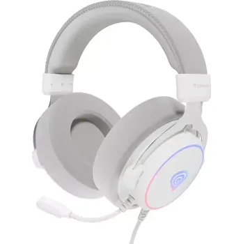 Sluchátka Herní sluchátka s mikrofonem Genesis NEON 764/7.1/USB/Drát/Stand/Bílá