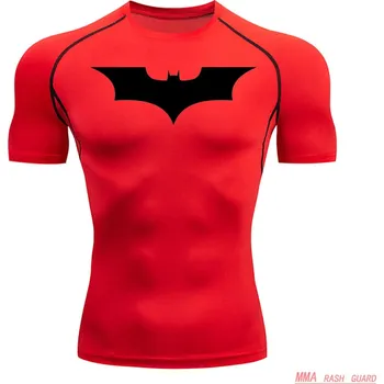 Přiléhavé pánské tričko Batman Barva: Modrá, Velikost: 2XL