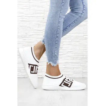 Dámské tenisky N/M Bílé ponožkové tenisky MDB-16WH Velikost: 40