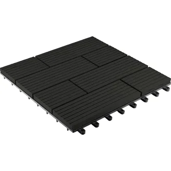 Terasové prkno G21 WPC zámková dlaždice prkno (tmavě šedá) 23 x 300 x 300 mm 23 × 300 × 300 mm