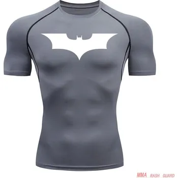 Přiléhavé pánské tričko Batman Barva: Zlatá, Velikost: 3XL