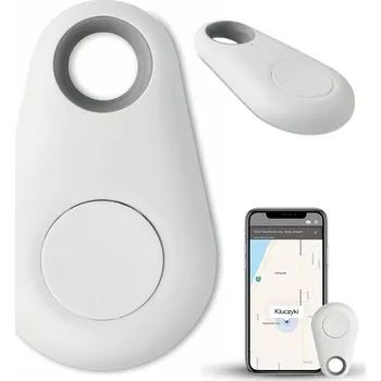 Lokátor VERK GROUP Klíčenka s bluetooth vyhledávačem klíčů - bílý