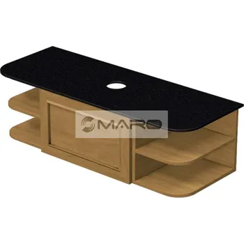 Koupelnový nábytek Smart50 Grifel Skříňka pod umyvadlovou mísu, s 1 zásuvkou, s výřezem O, závěsná, odklad L/P, 124 x 36,2 x 50 cm, světle hnědá, GRIF2 120 1Z RAD L/P 231