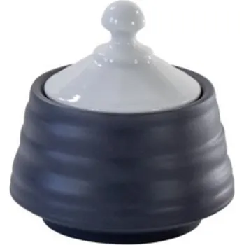 Cukřenka Ćmielów Design Studio, Cukřenka točená Cmielow Design Studio malá antracitová - Formadore