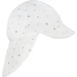 Esito Dětská kšiltovka s krytím krku mušelín Hvězdička - bílá Vel. XL