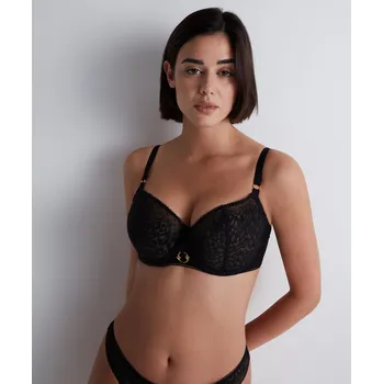 Souprava dámského spodního prádla Podprsenka bardotka AUBADE (1AF14-02), Barva černá, Velikost 70E