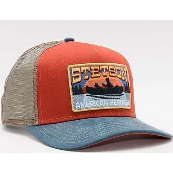 Kšiltovka Kšiltovka Stetson - Trucker Cap Canoe - Blue/Red