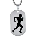 Přívěsek z chirurgické oceli Běh - včetně řetízku 60 cm RRC0884-BEH