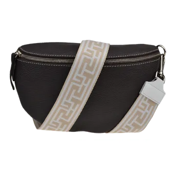 Kabelka NovaKabelka.cz Kožená italská crossbody kabelka Reni Grande Cafe s přídavným popruhem VI