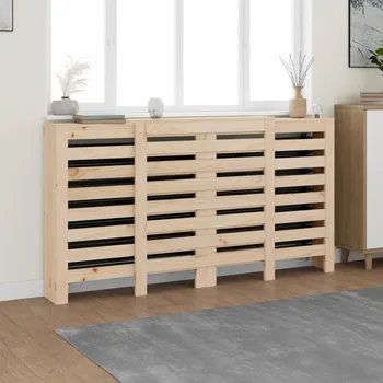 Radiátor vidaXL Kryt na radiátor 210x21x85 cm masivní borové dřevo [822612] Barva: Přírodní