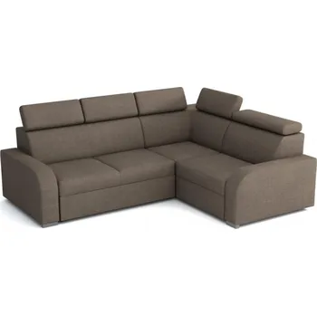 Sedací souprava Falco Rohová sedací souprava Norway UNI 2F-R-1, rozkládací, hnědá Crown 4