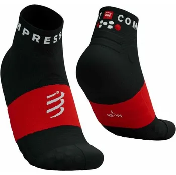Pánské ponožky Běžecké ponožky Compressport ULTRA TRAIL SOCKS T1 Černá, Červená