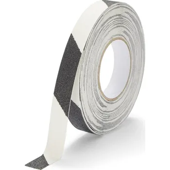 Výstražná páska Korundová fotoluminiscenční protiskluzová páska FLOMA Glow in the Dark Hazard - 18,3 x 2,5 cm tloušťka 1 mm