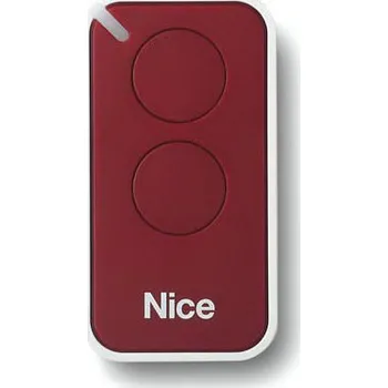 Pohon brány NICE Era Inti INTI2R – dvoukanálový dálkový ovladač pro pohony NICE červený 10 ks (NICE-INTI2R-10)