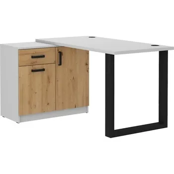 Psací stůl Falco Psací stůl s komodou Matylda 130 dub artisan/sv.šedá