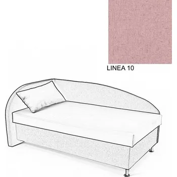 Postel Čalouněná postel AVA NAVI, s úložným prostorem, 120x200, levá, LINEA 10