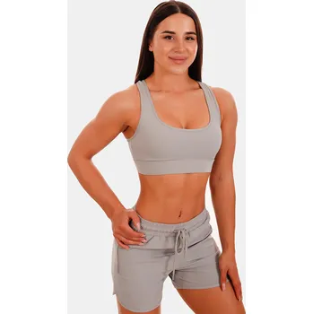 Podprsenka GymBeam Sportovní podprsenka Mesh Panel grey L