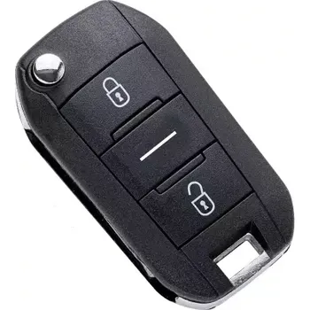 Autoklíč Obal Peugeot HU83 3tl. sklopný