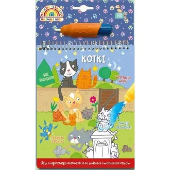 První čtění Malowanka z flamastrem wodnym - kotki - praca zbiorowa