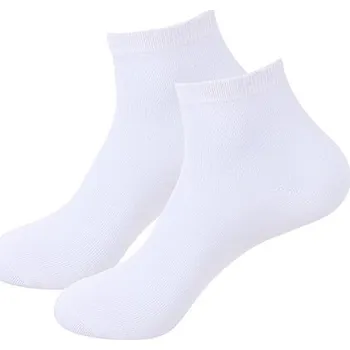 Pánské ponožky Ponožky kotníkové pánské bílé - 25 cm sublimace termotransfer