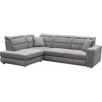 Sedací souprava OPTIMA Pravá- sedací souprava látka Matana 04 ŠEDÁ (FE) kolekce - "E" (K250) NOVÁ LÁTKA