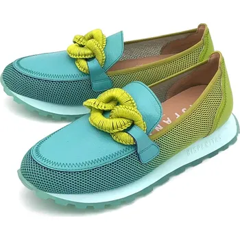 Dámské mokasíny Dámské mokasíny BHV 243270 Hispanitas zelené Barva: zelená/kombi, Velikost: 38