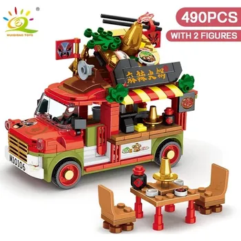 ostatní stavebnice Stavebnice autobusu s občerstvením pro děti | styl lego - 06 bez krabice