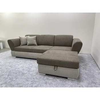 Sedací souprava VIVIEN - Pravá sedací souprava, látka sedák, opěrák hnědá Matana 19 /korpus Matana 17 béžová (FI) - kolekce "F" (K250) NOVÁ LÁTKA