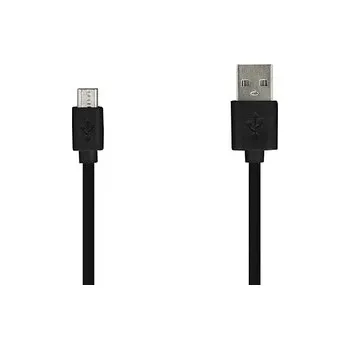 Datový kabel USB A na Micro USB, barva černá - 2 metry