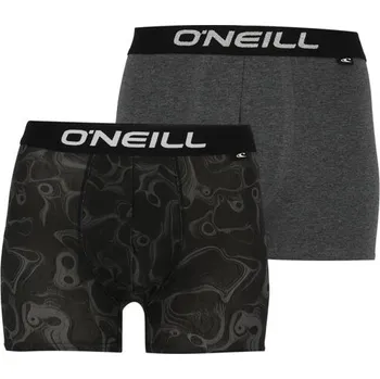 Boxerky Pánské boxerky O'Neill PAINT&PLAIN 2-PACK L Černá, Tmavě šedá