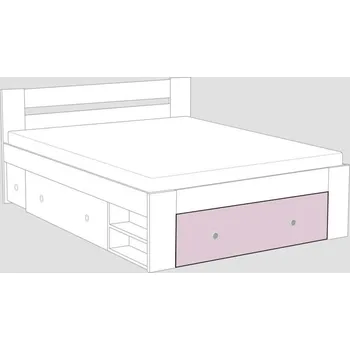 Postel Čelo k posteli REA LARISA UP 140x200, čílko 2, ROSE