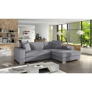 Sedací souprava Falco Rohová sedací souprava Mexicana, rozkládací s úložným prostorem, pravá, světle šedá/Inari 91