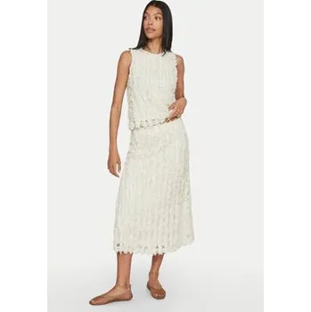 Dámská sukně Vila Midi sukně Nabila 14102777 Béžová Regular Fit 36