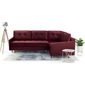 Sedací souprava Falco Rohová sedací souprava ALADIN rozkládací s úložným prostorem, pravá, vínová Monolith 69