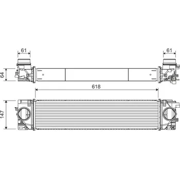 Příslušenství pro turbodmychadlo Chladič turba, , 31686408, VALEO, 822931