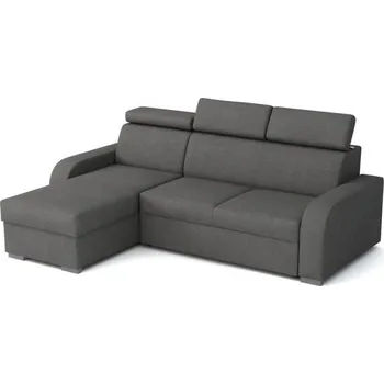 Sedací souprava Falco Rohová sedací souprava Norway UNI OTO-2F, rozkládací s úložným prostorem, šedá Crown 18