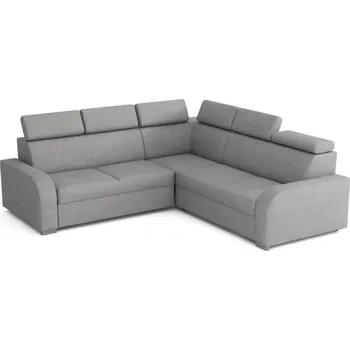 Sedací souprava Falco Rohová sedací souprava Norway UNI 2F-R-2U, rozkládací s úložným prostorem, světle šedá Crown 17