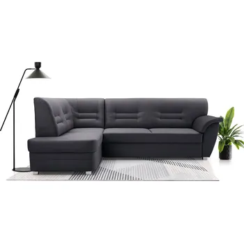 Sedací souprava Falco Rohová sedací souprava DORNIA rozkládací s úložným prostorem, levá, tmavě šedá/Solar 96