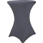 TENTino Elastický ubrus STANDARD na koktejlový bistro stůl 60 cm VÍCE BAREV Barva ubrusu: TMAVĚ ŠEDÁ / ANTRACIT