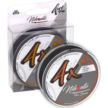 Mikado PLETENÁ ŠŇŮRA - NIHONTO FINE BRAID - 0.25mm/20.9kg/150m - ČERNÁ - 1 cívka