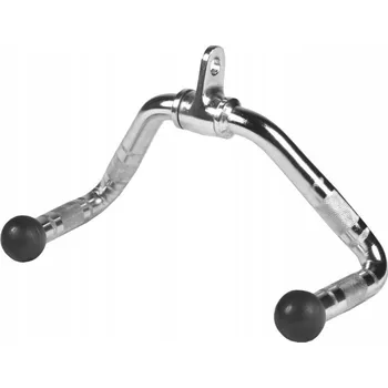 Úchyt pro posilovací věž Gorilla Sports veslovací, 30 cm, chrom