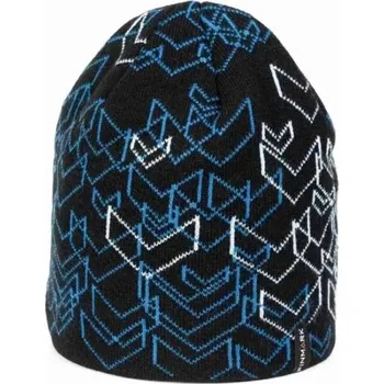 Čepice Zimní pletená čepice Finmark WINTER HAT OS Černá, Modrá, Bílá